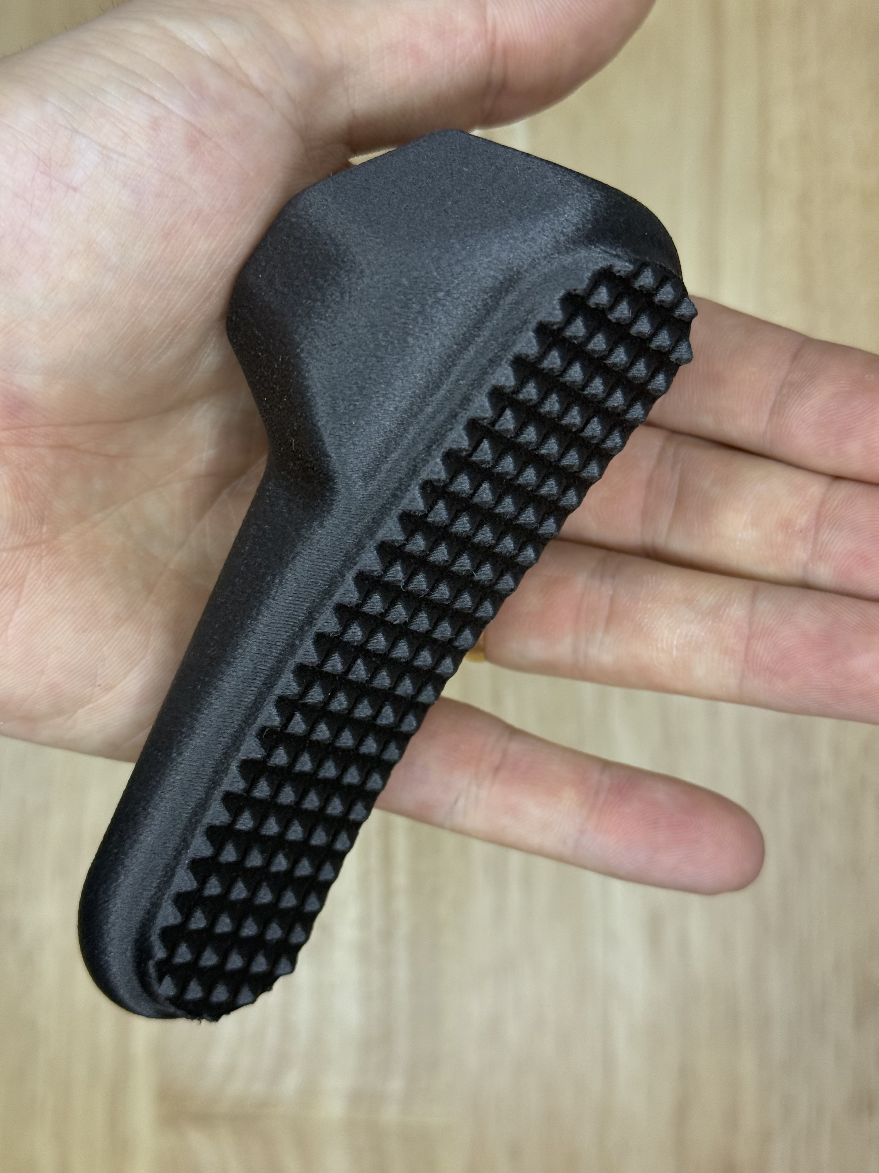 MP5 A3 Magpul-compatible buttpad held for scale, face
