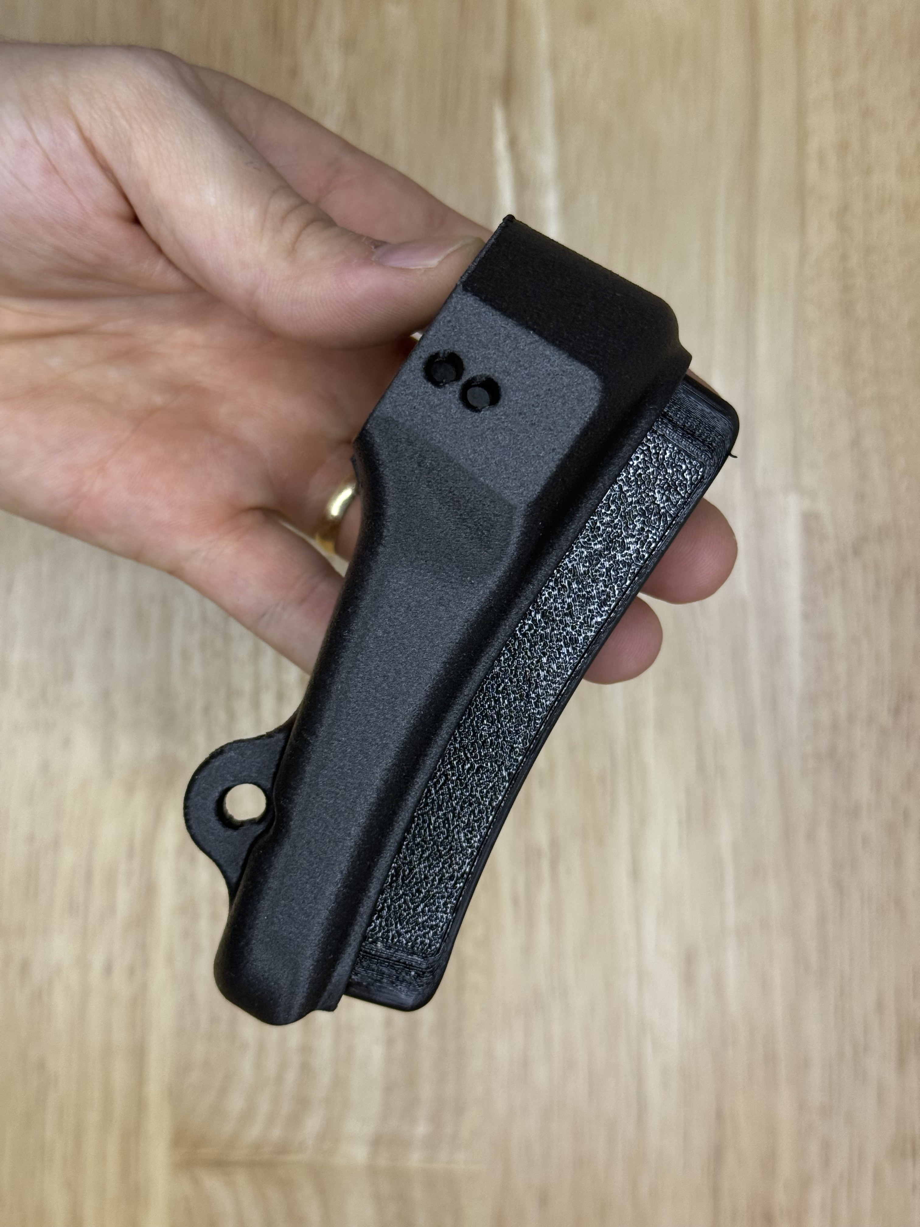 A3Fv2 TPU pad texture on the body, side, held for scale